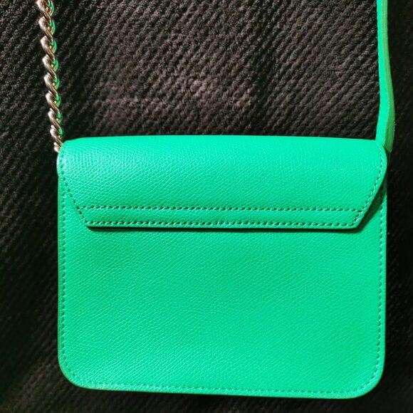 Pelle Green/Gold Crossbody EUC #239 - Picture 3 of 11